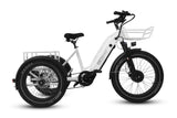 HJMbike TriHauler Cargo Fat Tire Etrike (Fully Assembled) white