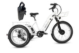 HJMbike TriHauler Cargo Fat Tire Etrike (Fully Assembled) white