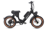 Turbo Moped Style Retro Cruiser Fat Tire Electric Motorbike