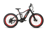 Warrior Full Suspension Fat Tire Ebike 1000W (Fully Assembled) Passionate Black